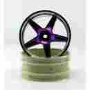 06008pl Redcat Racing Chrome Front 5 Spoke Yellow Anodized Wheels For All Vehicles