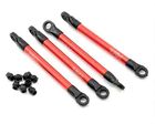 Tra7118x 1 Traxxas -revo 16 Push 4 Rods Red Aluminum