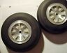 5.50 T.v. Dubro Landing Gear Wheels Vintage Tires For Spartan Excutive