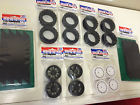 Xv-01 51021 Tamiya 1 10 Rc Car Tire 50476 Wheel Lot Rally Block Dish Xv01
