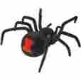 9edu37526 Elenco Walking Remote Control Black Widow Spider Large 769188375262