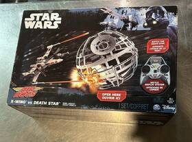 6024597 Air Hogs Black Grey Star Wars X Wing Vs Death Remote Control Plastic Battle