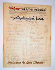 Airplanes Newsletter-flying Vintage 1974 Championship Nats La Ama Autographs Charles -lake