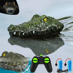 Akargol 426939584771 2.4ghz Remote Control Crocodile Head Boat For Pools And Lakes High Simulation