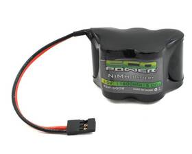 Ecp-5008 Amain Distributing Ecp5008 Eco Power 5-cell Nimh 2/3a Hump Receiver Rx Battery Pack 6.0v 1600mah