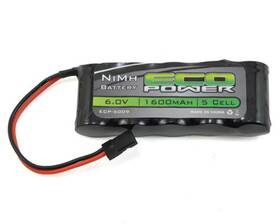 Ecp-5009 Amain Distributing Ecp5009 Ecopower 5-cell Nimh Stick Receiver Battery Pack 6.0v 1600mah