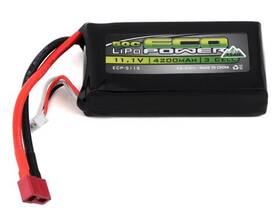 Ecp5115 Amain Distributing Eco Power 11.1v Trail 3s Shorty Lipo Deans T-plug