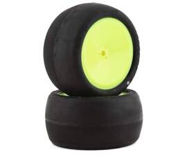 Jco40172691 Amain Distributing Jconcepts Smoothie 2 2.2 Inch Pre-mounted Rear Buggy Tires Yellow Silver With 1