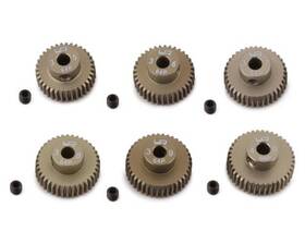 Yeamg64035040 Amain Distributing Yeah Racing Hard Coated 64p Aluminum Pinion Gear Set 35 36 37