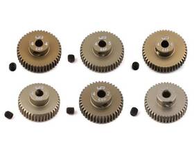 Yeamg64041046 Amain Distributing Yeah Racing Hard Coated 64p Aluminum Pinion Gear Set 41 42 43