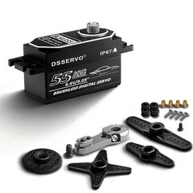 Bls4355180 Annimos 55kg Low Profile Rc Brushless Servo Programmable Ultra High Speed 0.09s And