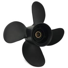 Arkdoza 731946384687 10.3 Dia 4 Blade Aluminum Propeller Fit For Tohatsu&nissan Outboard Engine 35