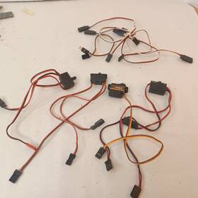 Es08mdii Assorted Emax Servo With Servos Wire Harness Rc Parts Lot
