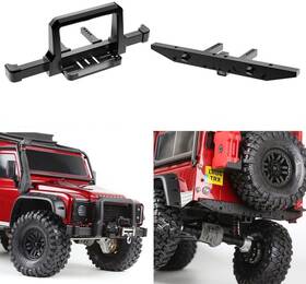 Benedict Harry 600607170481 Cnc Alum Front And Rear Winch Bumper Set Black For Trx-4 1/10 Rc Crawler Front