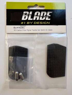 Blh1628c Blade / E-flite Carbon Fiber 3d Flybar Paddle Set 450 400