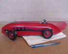 C.1929 Kokomo Rare Electricar Red Arrow Electric Racer Pressed Steel Slot Tether