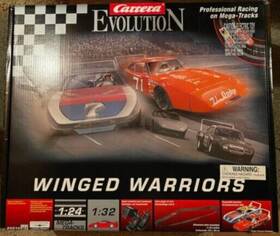 25575 Carrera 1 24 Evolution Mega Track Winged Warriors Race Car Set Mopar