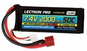 2s2000-50d Common Sense Rc Lectron Pro 7.4v 2s 2000 50c Deans
