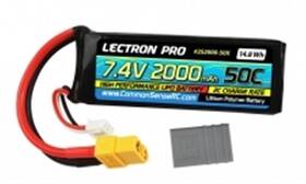2s2000-50x Common Sense Rc Lectron Pro 7.4v 2000 Mah 50c Xt60