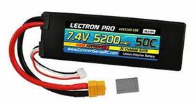 2s5200-50x Common Sense Rc Lectron Pro 7.4v 5200 Mah 50c With Xt60 Connector