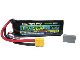 3s5200-100x Common Sense Rc Lectron Pro 11.1v 5200mah 100c Lipo Battery With Xt60 Connector