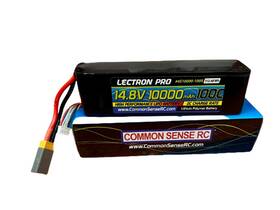 4s10000-100x Common Sense Rc Lectron Pro 14.8v 10000mah 100c Soft Case Lipo Battery With Xt60 Connector