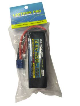 4s2200-100e Common Sense Rc Lectron Pro 14.8v 2200mah 100c Lipo Battery With Ec3 Connector