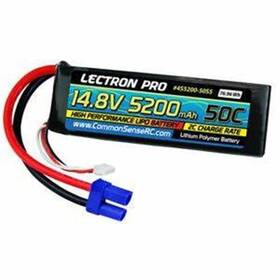 4s5200-50s5 Common Sense Rc Lectron Pro 14.8v 5200 Mah 50c - Ec5 Battery
