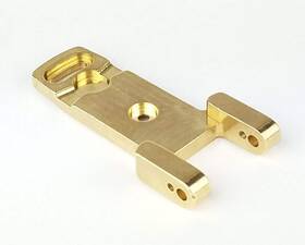 Cw3268 Custom Works R/c Brass Outer Pivot Rear Toe Arm Cw