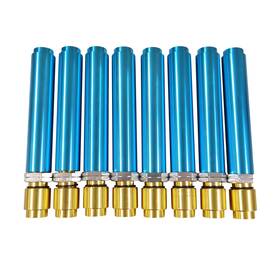 Dasparts 9149 Push Rod Tubes 8pcs Set Adjustable Blue Anodized Without Seals - 1200-1600cc Comp