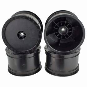 Derbb4lrb De Racing Black Borrego Rear Buggy Wheels For The Associated B6 And Tl