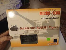 Sd.kfz.181 Dragon 65001 1/72 Rc Micro X Tech Wwii German Ausf.h1 Tiger 1 Tank Look