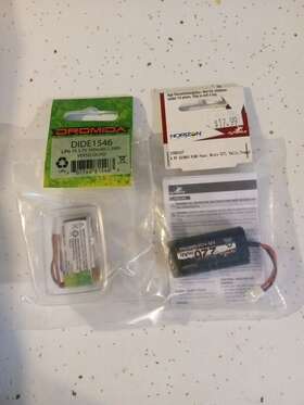 Dynb0007 Dromida Dide1546 Lipo 1s 3.7v 350mah Battery / Horizon 4.8v 220mah Nimh