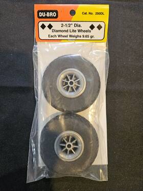 Dub250dl Dubro New Wheels 2-1/2 Inch Diamond Lite 250dl