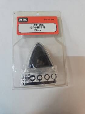 Dub267 Dubro Du-bro 4 Pin Spinner Black 1-3/4 Inch