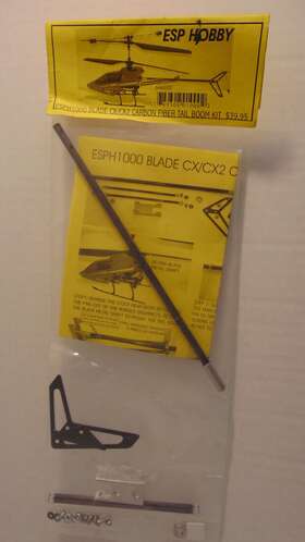 Esph1000 Esp Hobby Blade Cx/ Cx2 Carbon Fiber Tail Boom Kit Nib