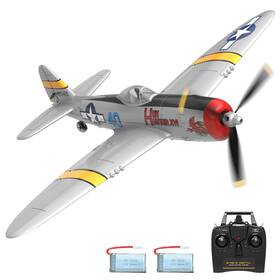 Exa76116 Flttain Rc Plane 4-ch Remote Control Airplanes Ready To Fly P47 Radio Controlled Air