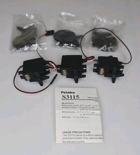 S3115 Futaba 3 Pack Micro Servo Rc Precision New