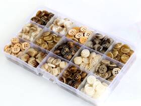 Kk-115-17 Ganssia 450pcs 15/32 Inch 11.5mm Small Size Round Resin Buttons 4-hole Flatback 15 C