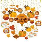 Goer-tg-30ct Unknown Goer Pcs Thanksgiving Hanging Swirls For Party Supplies Decor