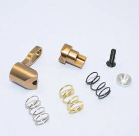 Km049 Gpm Metal Steering Assembly For Kyosho Bike Hor #km049 -titanium