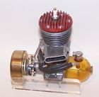 Gr-60 Super Cyclone Nice Red Head Gas Powered Tether Car Engine W Flywheel