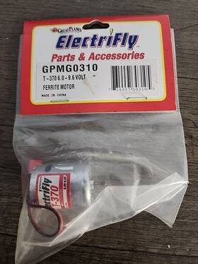 6.0-9.6v Great Planes Gpmg0310 Electrifly T-370 Ferrite Motor