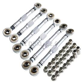 Gtbracing Dbxl-e001-7075 Cnc Aluminum 7075-t6 Front Rear Steering Turnbuckle Tie Rod Set For
