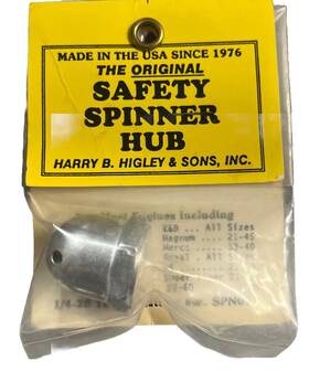 Spn014 Harry B. Higley & Sons Safety Spinner Hub Rc Airplane Nitro Gas Engine 1/4 Inch -28 964a