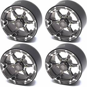 Hobby 313113397364 1.9 Beadlock Wheels Six-spoke Amazing Look Top-notch Aluminum Durable Crawl
