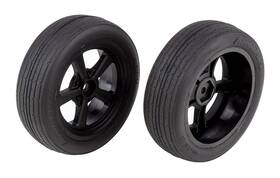 Asc71073 Hobby Recreation People Team Associated Dr10 Front Wheels And Drag Tires Mounted 12mm Hex 2.2 Inch S
