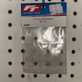 Asc91627 Hobby Recreation People Team Associated Factory 12mm Shock Pistons V2 2 Hole X 1.7 Flat