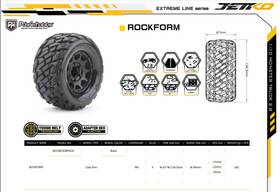 Jko1603cbmsgbb2 Hobby Recreation People Powerhobby Jetko Phb2803cbmsgn 1/10 2.8 Mt Rockform Belted Tires 2 With Remova