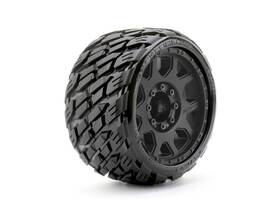 Jko1603cbmsgbb3 Hobby Recreation People 1/8 Sgt 3.8 Rockform Tires Mounted On Black Claw Rims Medium Soft Belted 12mm